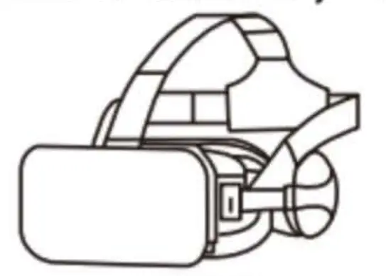 VRPark J50 120 FOV 3D Glasses Virtual Reality Glasses - fig