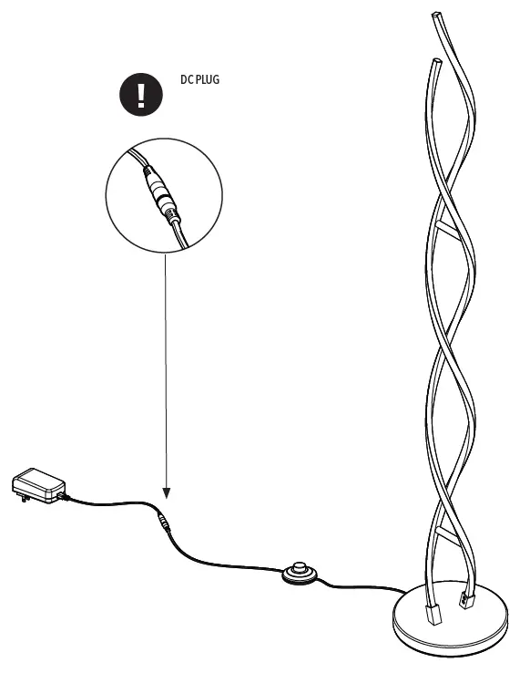 artika PO-27641 Swirl LED Floor Lamp 2