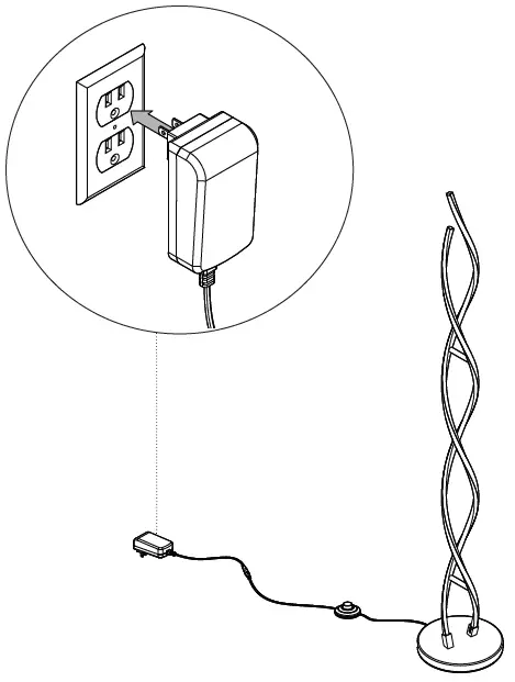 artika PO-27641 Swirl LED Floor Lamp 3