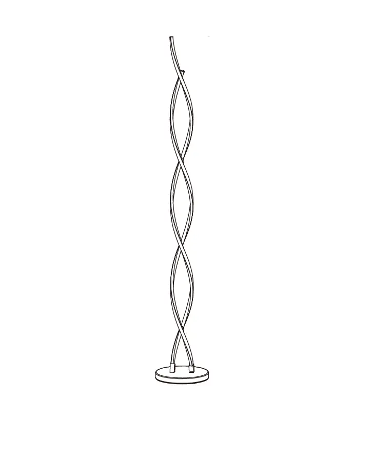Artika Po-27641 Swirl Led Floor Lamp Instruction Manual