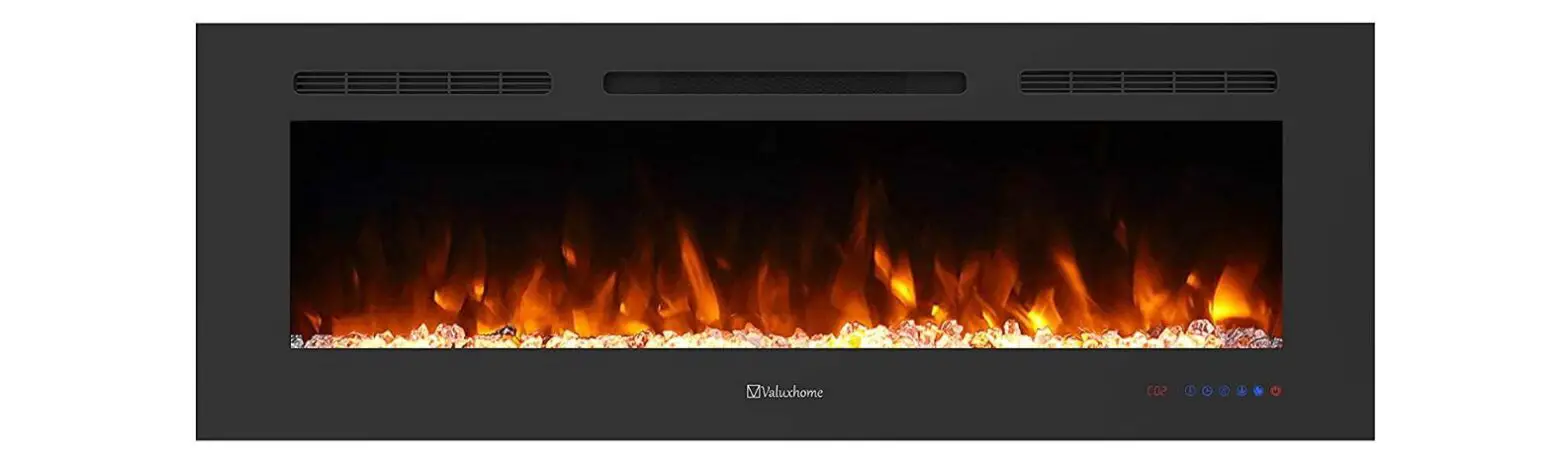 Valuxhome Luxey 50 50 Inch Wall Mounted Electric Fireplace With Overheating Protection User Manual