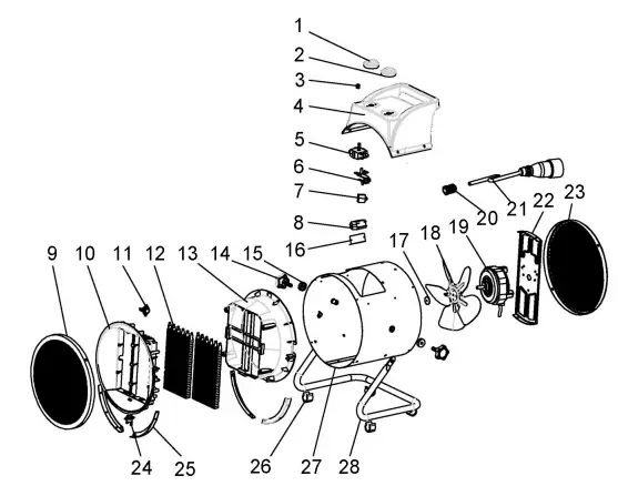 Clarke- Devil- 9000PTC- 400v- Electric -Fan- Heater-fig-6