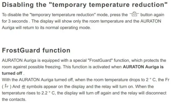 FIG 17 FrostGuard function