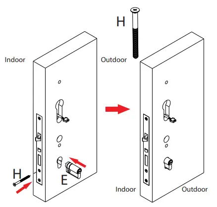 Install lock cylinder