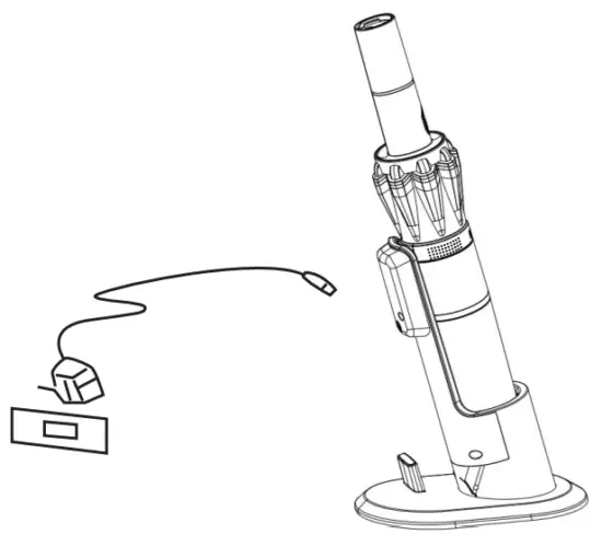 AromaRoom HV8005A Cordless Handheld Vacuum Cleaner - Charging 2
