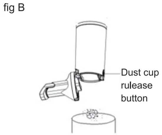 AromaRoom HV8005A Cordless Handheld Vacuum Cleaner - Fig B