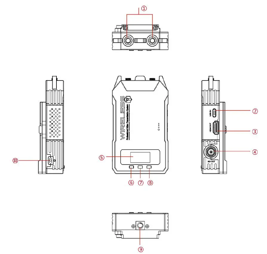 FLYINGTECH -WS500 -Pro -Wireless -Video -Transmission -3