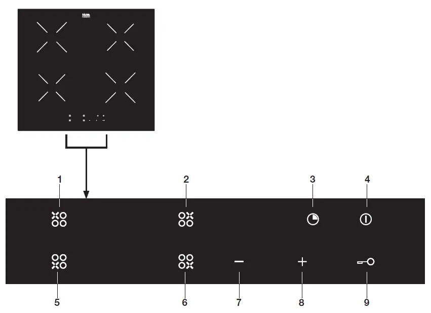 ETNA KIS260ZT Induction Hob fig 2