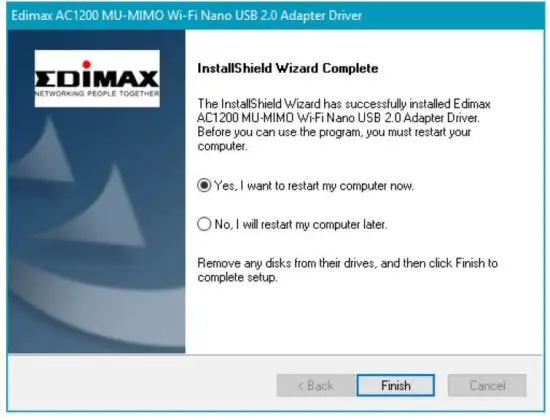 EDiMAX EW-7822ULC Wi-Fi Dongle USB 2.0 1.2 GBit 10