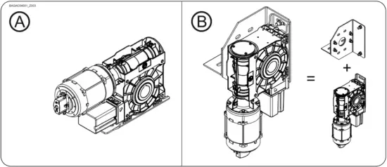 GFA SI 140.7-5500 - Permissible mounting positions