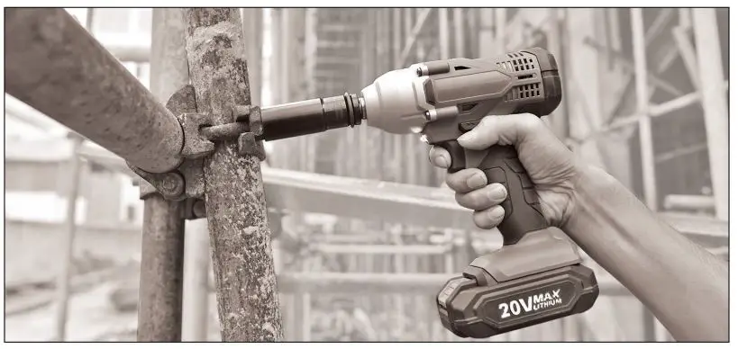 KIMO 3605W Cordless Impact Wrench Instruction Manual - Operation