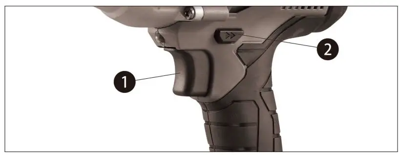 KIMO 3605W Cordless Impact Wrench Instruction Manual - To select reverse