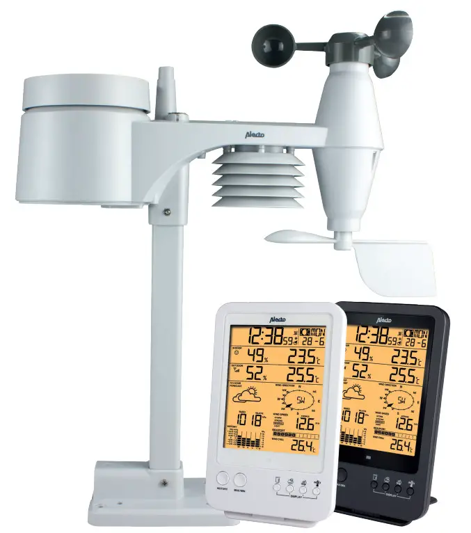 Alecto WS-4800 Weather Station with Wireless Outdoor Sensor
