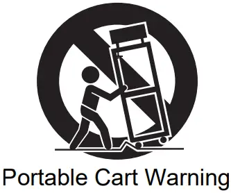 Portable Cart Warning