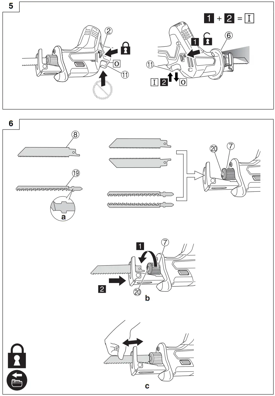 HiKOKI CR12DA Cordless Reciprocating Saw - FIG 2
