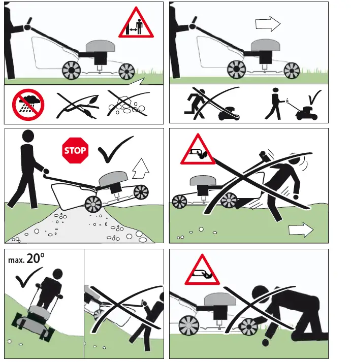 G de 460 ES Big Wheeler Petrol Lawn Mower fig 12