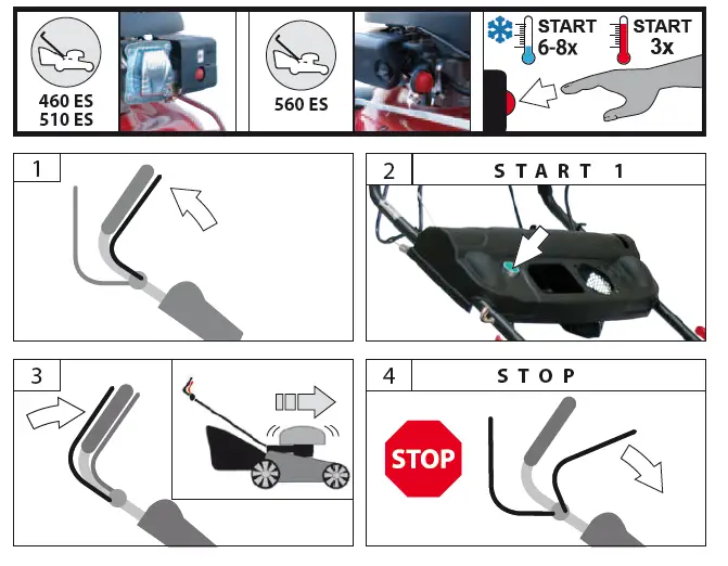 G de 460 ES Big Wheeler Petrol Lawn Mower fig 13