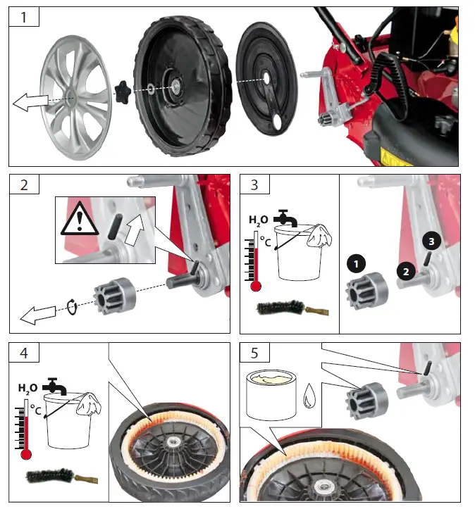 G de 460 ES Big Wheeler Petrol Lawn Mower fig 16