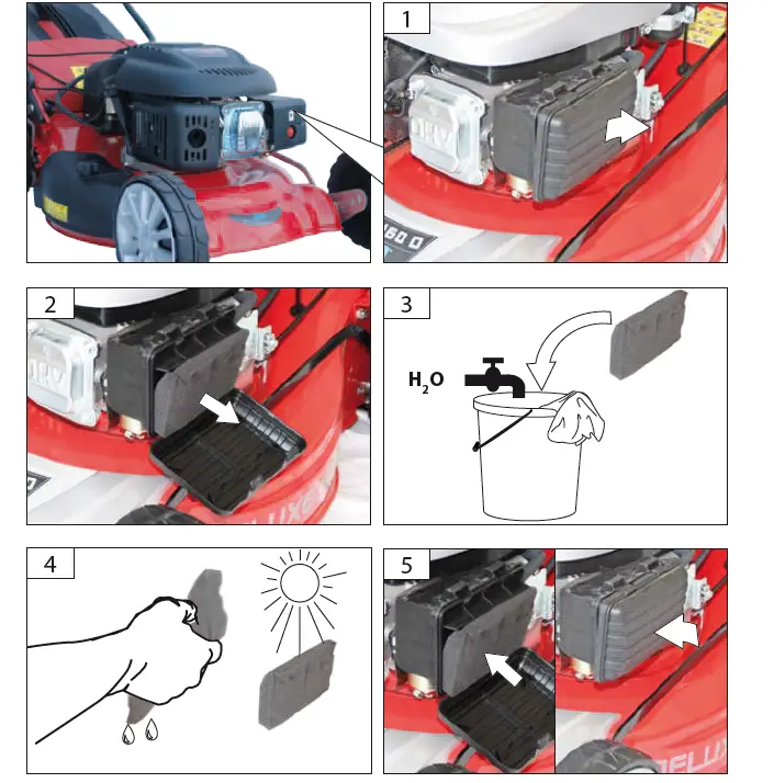G de 460 ES Big Wheeler Petrol Lawn Mower fig 19