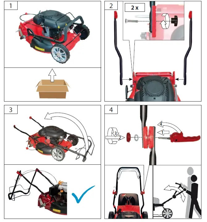 G de 460 ES Big Wheeler Petrol Lawn Mower fig 2