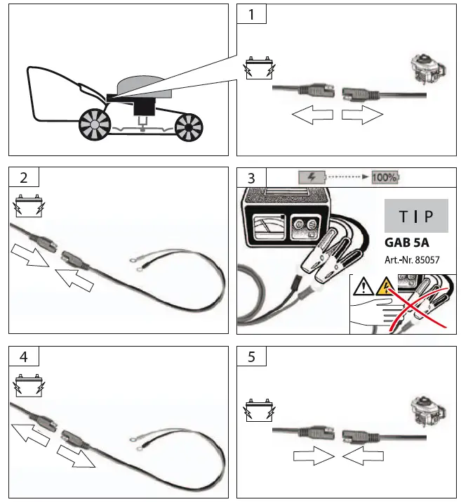 G de 460 ES Big Wheeler Petrol Lawn Mower fig 23