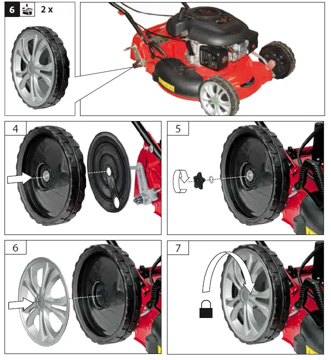 G de 460 ES Big Wheeler Petrol Lawn Mower fig 3