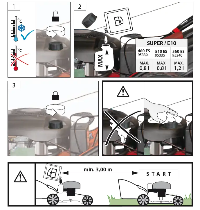 G de 460 ES Big Wheeler Petrol Lawn Mower fig 7