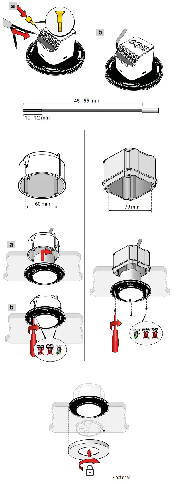 niko 353-600111 Motion Detector - Installation