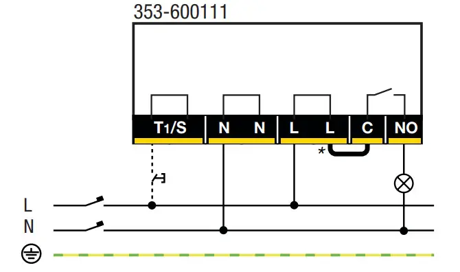 niko 353-600111 Motion Detector - Wiring