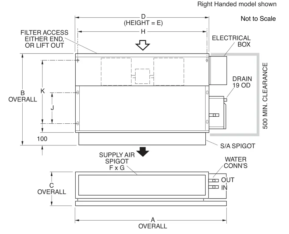 temperzone IMDL 40 Ducted Fan Coil Units - Fig. 1