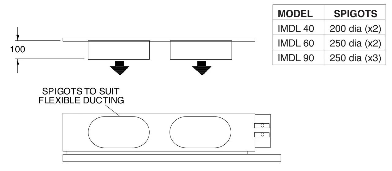 temperzone IMDL 40 Ducted Fan Coil Units - Fig. 2