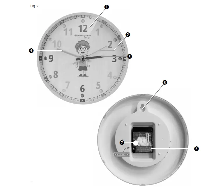 BRESSER-8880810-A9U000-Children‘s-Wall-clock-FIG-2
