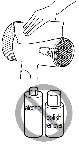 Maintaining the hair dryer