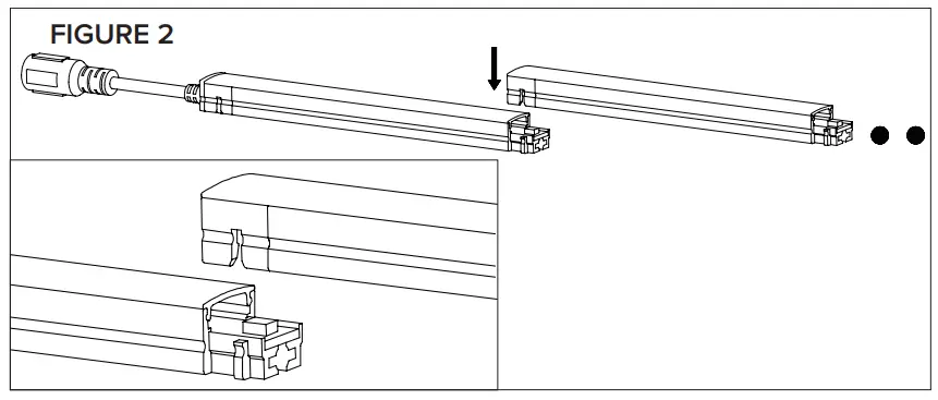 AMERICAN LIGHTING MLINK 30 16 24V MICROLINK Linkable LED Light Fixture - LINKING MICROLINK