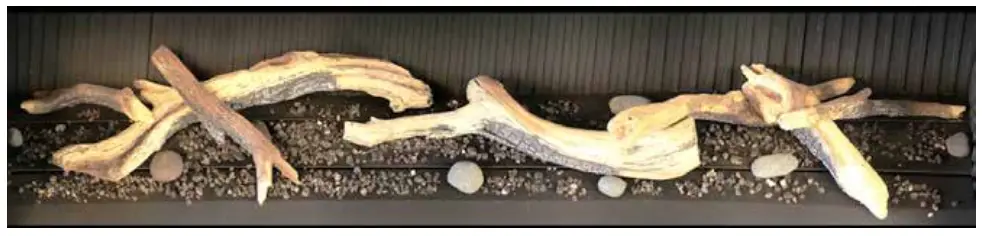 Rinnai Linear 1500 Single Sided Incl Media - Adjust smaller logs