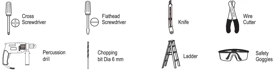 NORDIC 53216-004-71 4 Lights Ceiling Lamp - tools