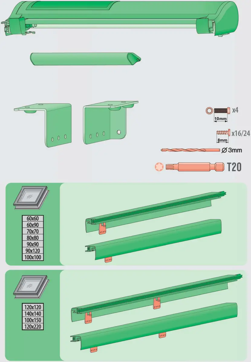 FAKRO AMZ F Solar Awning Blind - Fig 2