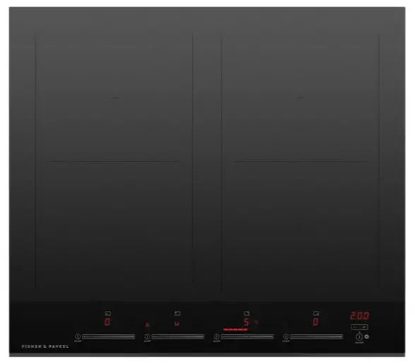 FISHER PAYKEL CI244DTB4 Induction Cooktop, 24, 4 Zones with SmartZone