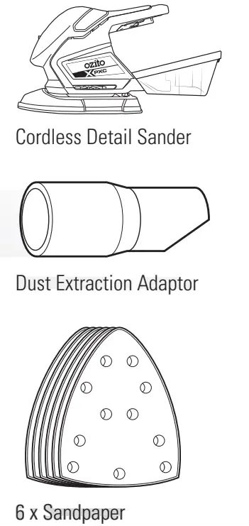 ozito PXMSS 700 18V Detail Sander - fig 13