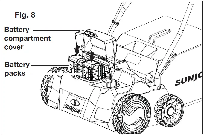 SUNJOE 24V-X2-DTS15 Cordless Lawn Scarifier plus Dethatcher-23