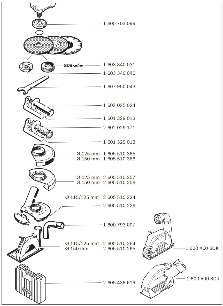 BOSCH GWS 18-125 L Angle Grinder - Fig 16