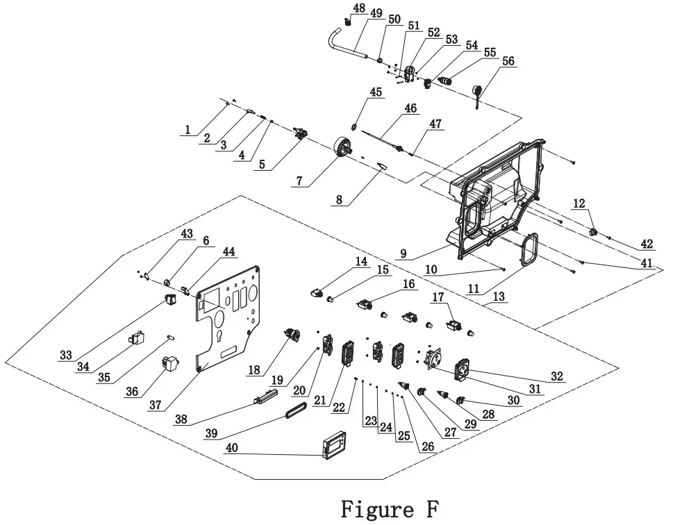 CHAMPION 201003 5500W Dual Fuel Electric Start Inverter Generator - PANEL DIAGRA