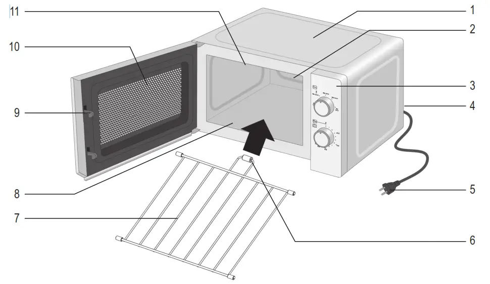 SEVERIN O. MW 7762 Microwave with ceramic bottom and grill Appliance Design