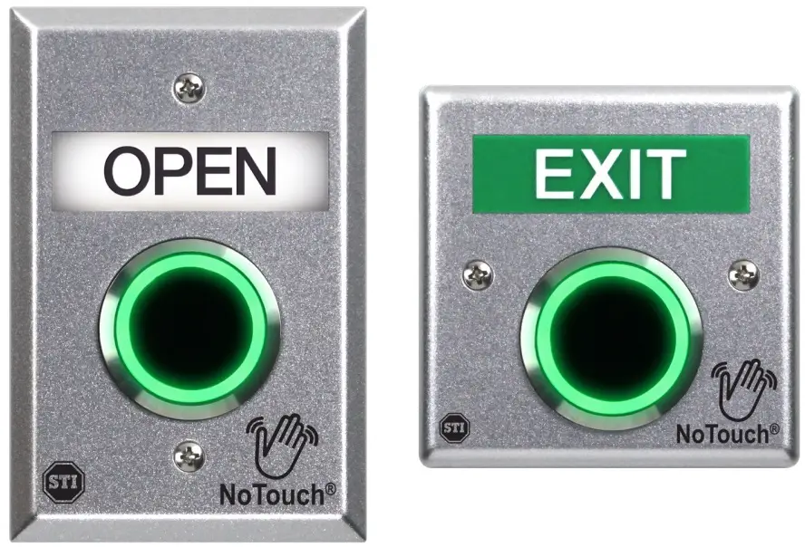 STI NT-CA100-EN NoTouch Cast Aluminum Button IR Switch