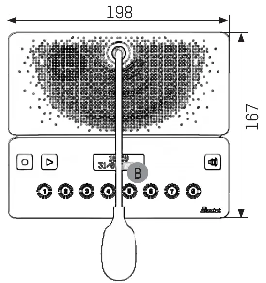 Bodet 607915 Microphone Harmonys 1