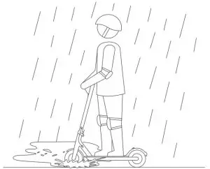 Do not ride in the rain