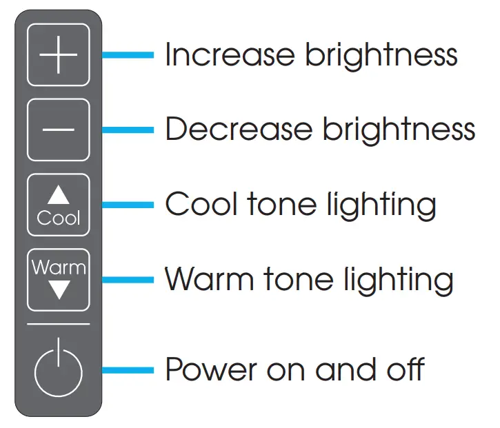 GLAMCOR Silver and Gold Mirror Large and Large Table - Controlling your mirror