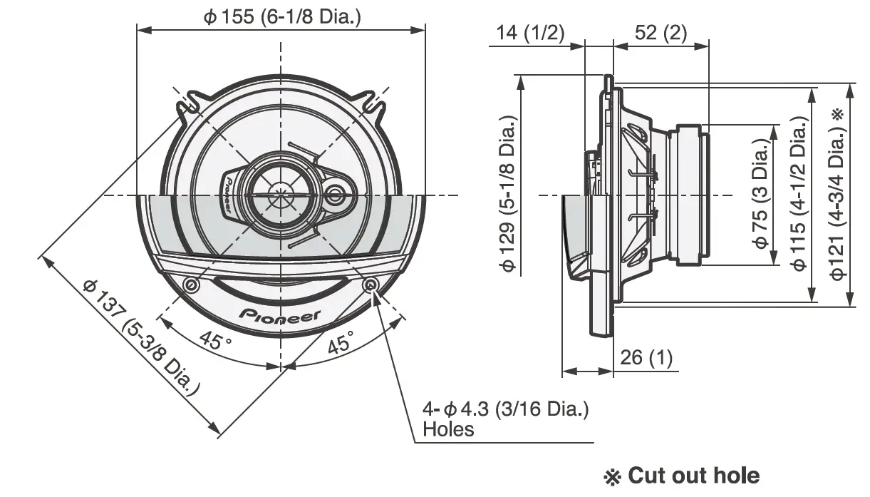 PIONEER-TS-A1370F-3-Way-Coaxial-Car-Speakers-fig-4