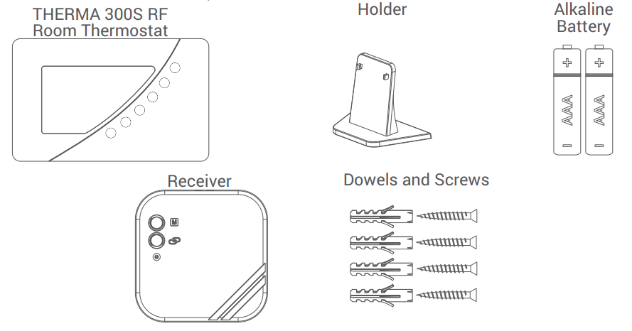 GENERAL LIFE Therma 300S RF Wireless Room Thermostat - fig