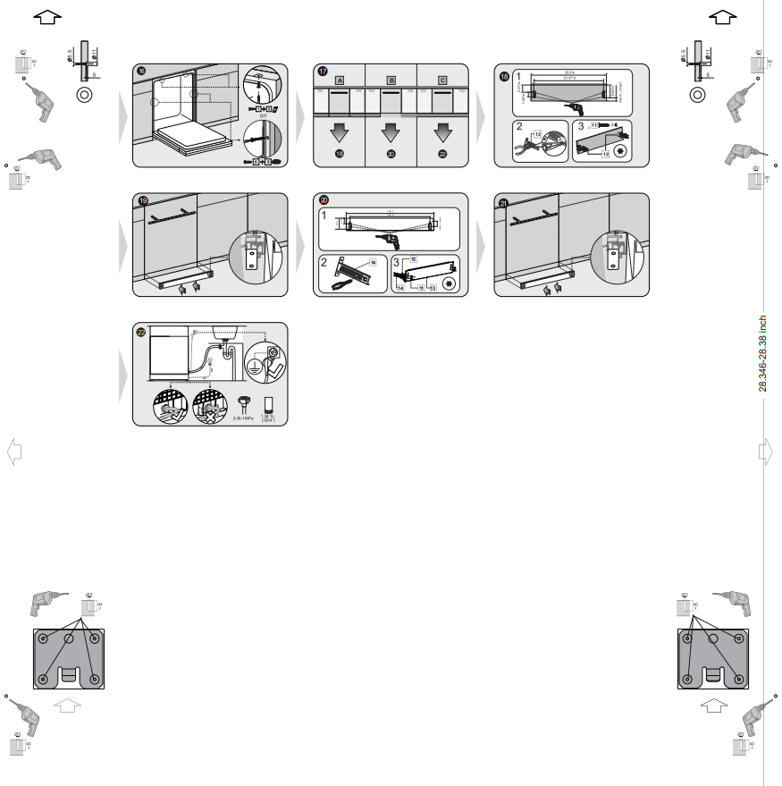 Forte F24DWS650PR 24 Inch Built-In Fully Integrated Dishwasher - Fig1